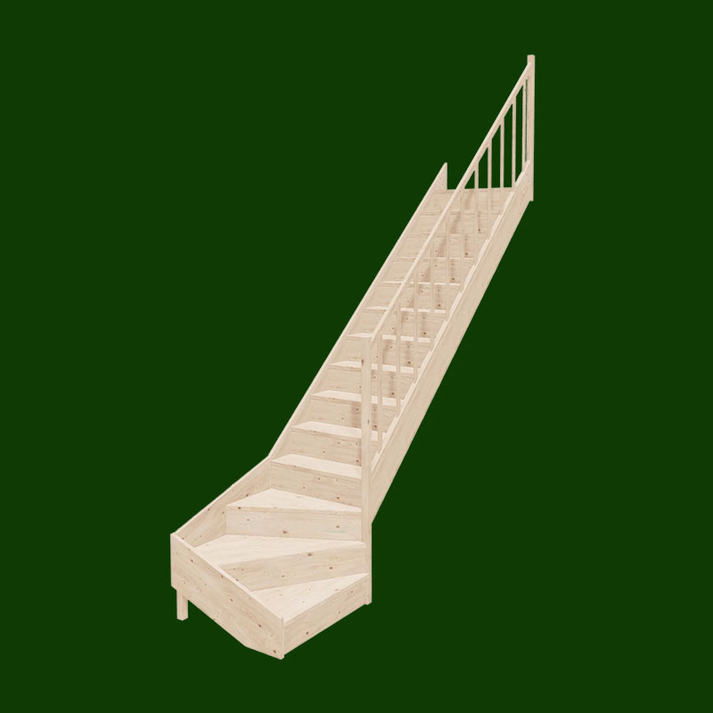 Produkt – Smrkové schody s dolním lomením